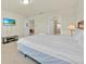 Bedroom featuring a queen bed and a television at 3729 Pacific Ln, Davenport, FL 33897