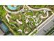 Aerial view of the community mini golf course, walking path, and pool at 3838 Lana Ave, Davenport, FL 33897