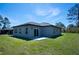 Backyard features lush green grass and a patio at 5 Fisher Loop, Ocklawaha, FL 32179