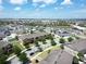 Scenic aerial view of a residential neighborhood showcasing well-maintained homes, landscaping, and community layout at 6524 Calamondin Dr, Winter Garden, FL 34787