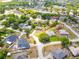 Expansive aerial view of a residential neighborhood showcasing lush greenery and a variety of single-Gathering homes at 936 Dandridge Dr, Deltona, FL 32725