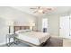 Bright primary bedroom showcasing two side tables with views to the ensuite bathroom at 1025 Winter Springs Blvd, Winter Springs, FL 32708