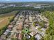Location aerial view showcases home with pool, and neighborhood location within a planned community at 13214 Triphammer Way, Orlando, FL 32828