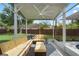 Relaxing screened patio featuring comfortable seating and a view of the refreshing private pool at 13214 Triphammer Way, Orlando, FL 32828