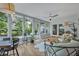 Bright sunroom with walls of windows and access to the backyard at 1621 Highland Dr, Longwood, FL 32750