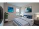 Furnished bedroom with modern decor and natural light at 170 Blaine St, Eustis, FL 32726