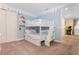 This bedroom features a themed paint job, a bunk bed and carpet at 321 Falls Dr, Kissimmee, FL 34747