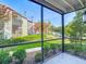 Enjoy outdoor living on this screened porch with views of the landscaped community grounds at 3700 Idlebrook Cir # 114, Casselberry, FL 32707