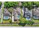 An aerial view of a home with a private pool and well-maintained landscaping in a suburban neighborhood at 418 Curry Ct, Altamonte Springs, FL 32714