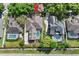 An aerial view of a home with a private pool and well-maintained landscaping in a suburban neighborhood at 418 Curry Ct, Altamonte Springs, FL 32714