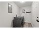 Well-equipped laundry room area with washer and dryer hookups, ample lighting and storage options at 4246 Clarinda St, Orlando, FL 32811