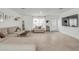This living room boasts plenty of seating, natural lighting, and modern features for a comfortable space at 4443 Doris Dr, New Smyrna Beach, FL 32169