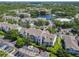 Great aerial view of community, lake and water features at 5144 City St # 211, Orlando, FL 32839
