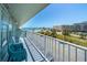 Balcony view with ocean view and seating at 800 N Atlantic Ave # 417, Daytona Beach, FL 32118