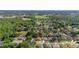Expansive aerial view of the neighborhood showcasing mature trees and lush landscaping at 1034 Featherstone Cir, Ocoee, FL 34761