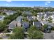 An aerial view of a charming neighborhood with tree-lined streets and well-maintained homes under a sunny sky at 109 Grinnell Pl, Celebration, FL 34747