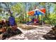 Community playground with colorful play structures at 14522 Old Thicket Trace, Winter Garden, FL 34787