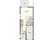 Open-concept first floor plan featuring a great room, kitchen, half bath, and garage at 2572 Penguin Blvd, Davenport, FL 33837