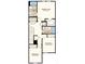 Second floorplan featuring primary suite, primary bath, two bedrooms, and one bathroom at 2576 Penguin Blvd, Davenport, FL 33837