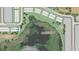 Community plot map showcasing home sites, ponds, and nearby conservation area at 2576 Penguin Blvd, Davenport, FL 33837