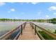 Picturesque waterfront views from a private dock with lily pads floating on the lake at 3225 Hargill Dr, Orlando, FL 32806