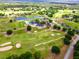 Gorgeous aerial shot of a golf course community at 36813 Barrington Dr, Eustis, FL 32736