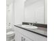 Bright bathroom featuring a single sink, modern vanity, and a shower-tub combo at 4701 Jasmine Cir, Leesburg, FL 34748