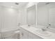 Bathroom featuring dual sinks, and a shower/tub combo at 4721 Jasmine Cir, Leesburg, FL 34748
