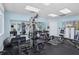 A well-equipped exercise room with modern weight machines and ample space for workouts at 5300 S Atlantic Ave # 2-505, New Smyrna Beach, FL 32169