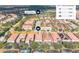 Aerial view of the Solterra Resort community showcasing the proximity to the pool and clubhouse at 5416 Solterra Cir, Davenport, FL 33837