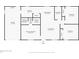 Layout of this home including: bedrooms, bathrooms, kitchen, dining room, laundry, garage, and living room at 5831 Nw 58Th Ter, Ocala, FL 34482