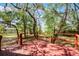 Outdoor deck with a railing overlooking lush greenery and trees at 7807 Napoleon St, Orlando, FL 32825