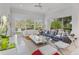 Bright living room with large windows, comfortable seating, and stylish decor at 11139 Camden Park Dr, Windermere, FL 34786