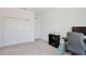 Office space with gray carpeting and two doors at 11725 Language Way, Orlando, FL 32832