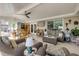 Comfortable sunroom with wicker furniture and relaxing atmosphere at 120 Sand Dunes Dr, Ormond Beach, FL 32176