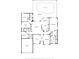 Detailed floor plan showcasing the home's layout, including bedrooms, bathrooms, kitchen, and pool area at 14313 Roxshire Dr, Orlando, FL 32837
