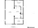 Floorplan of lower level featuring garage, laundry room, hallway, and bathroom at 145 Baywood Dr, Oak Hill, FL 32759