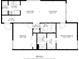This is a black and white floor plan of the apartment at 1550 11Th Ne St # H-4, Winter Haven, FL 33881