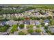 An aerial view of a home in a community with lush trees and well-maintained landscaping at 1825 Saffron Plum Ln, Orlando, FL 32828