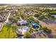 An aerial view of the community playground with shade structures at 1825 Saffron Plum Ln, Orlando, FL 32828
