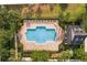 An aerial view of the community pool at 1825 Saffron Plum Ln, Orlando, FL 32828