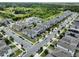 Birds eye view of a lovely community featuring gray homes and tree lined streets at 2252 Emerald Springs Dr, Apopka, FL 32712