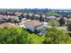 Aerial view of a beautiful home with a screened-in pool and lush surroundings in a well-planned community at 2530 Holtrock St, Kissimmee, FL 34747
