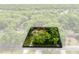 Aerial view of shaded property with large trees and brick home at 25548 Pine Valley Dr, Mount Plymouth, FL 32776