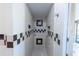 A bathroom featuring a black and white tiled shower at 3220 Cardigan Ct, Orlando, FL 32812