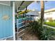Exterior storage rack for kayaks and canoes, perfect for water sports enthusiasts and outdoor living at 325 N Causeway # D-206, New Smyrna Beach, FL 32169