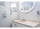 Clean bathroom vanity and mirror at 4708 Walden Cir # 37, Orlando, FL 32811
