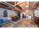 A finished basement with laundry, arcade game, and game area provides extra space for daily living at 509 Eastwood Ln, Daytona Beach, FL 32118