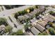 Aerial view of the property, showcasing its location within a residential neighborhood at 9723 Pecky Cypress Way, Orlando, FL 32836