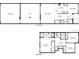 Layout of a two-story home featuring a garage, patio, kitchen, bedrooms, bathrooms, and living room spaces at 1530 Tally Cir, Oviedo, FL 32765